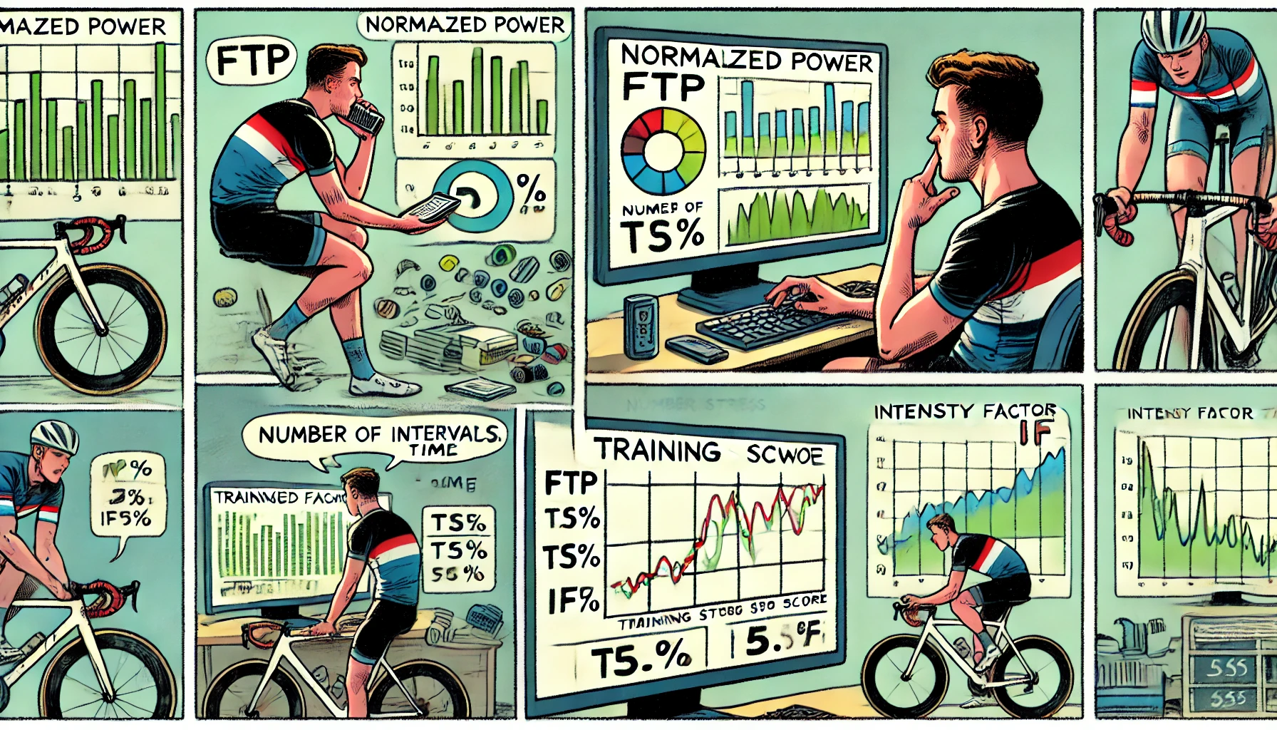 Ciclista utilizza strumento online per calcolare parametri di allenamento